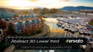 Abstract 3D Lower Third in After Effects & Cinema 4D