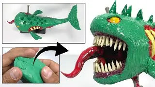 Como hacer un BLOOP ZOMBIE de Plastilina paso a paso - Mi mundo de Plastilina