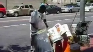 Washington DC Street Performer -- Drums