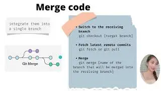 #git | How to merge code and resolve conflict with git command