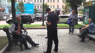 Новая украинская полиция в действии! Киев  09 07 2015