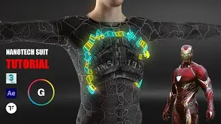Nanotech suit tutorial | Tyflow + 3ds Max + After Effects | RMI Geek