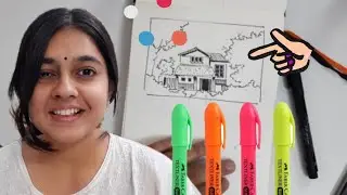 Using Crayon Highlighter as an Art Supply
