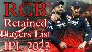Rcb retained players list 2023 #rcb2023 #ipl2023 #ipl2023auction