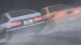 Initial D - AE86 vs S14 Flashback scene (Fourth Stage)