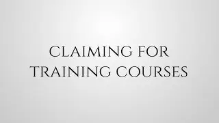 Claiming for Training Courses when Self-Employed