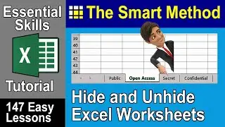 6-5: Hide and Unhide Excel Worksheets
