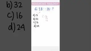 ANALOGY REASONING, SSC GD SSC CGL, SSC CHSL, WBCS, KP, WBPSI, POLICE UP, WB , RRB NTPC