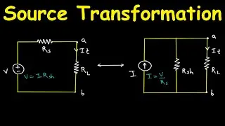 Source Transformation Technique(Voltage Source to Current Source & Current Source to Voltage Source)