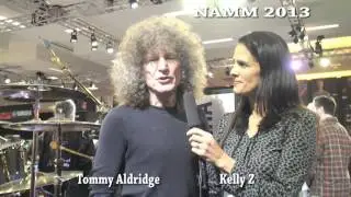Tommy Aldridge Chats With Kelly Z - Yamaha Drums Exhibit @ NAMM 2013