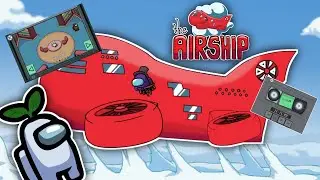 AMONG US NEW MAP | THE AIRSHIP MAP 🛩 | ALL TASK IN THE AIRSHIP MAP AMONG US