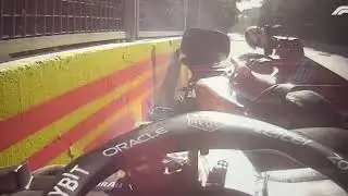 Checo complains to Sainz after the accident.
