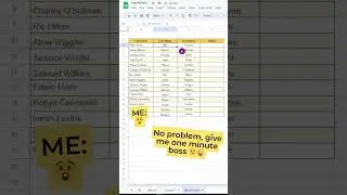 How to find out initials, first name and last name in Google Sheets! 📊📈 #googlesheets #tips #excel