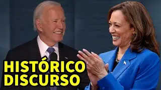 BIDEN pronuncia PODEROSO DISCURO; Arremete contra Trump; pasa la antorcha a Kamala Harris