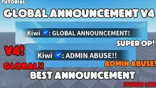 Global Announcement Panel V4😈||Studio lite Tutorial 