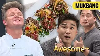 Korean Baseball Players' Reaction to Gordon Ramsay's Food😲 | Chef & My Fridge