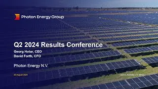 Photon Energy Group | Q2 + H1 2024 Results