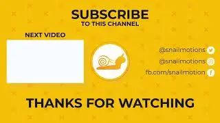 Free YouTube End screen Template After Effects free by snail motion