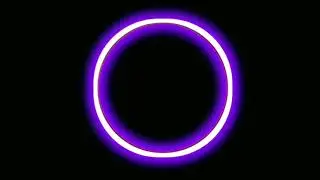 neon circle Effect video