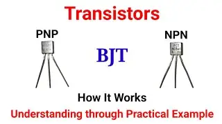 How BJT Transistors work : NPN & PNP  Working as Switches with Practical Applications | Urdu | Hindi