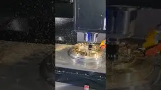 CNC machine producing mold part for carousel type sugar cube machine #cnc #cncmachining #cncmachine