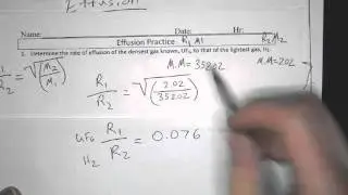 Calculating the rate of effusion for a gas