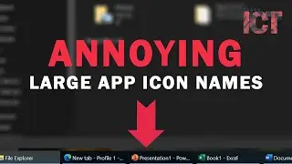 How to Hide Full Icon App Name / Button in the Taskbar #TeachICTPh