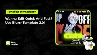 Major update on template using! Let's check it out! #blurrr  #blurrrapp