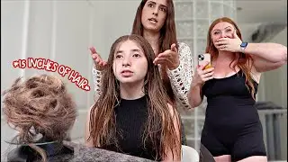 Lilia *finally* chops off ALL HER HAIR! (almost 13 yrs old) 🥺 SHOCKING EXTREME HAIRCUT