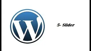 wordpress tutorial5 : Add a slider to Home page