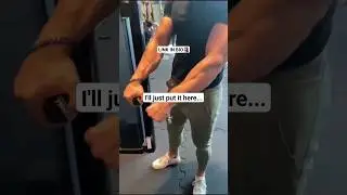 Don't let me disturb you. I'll just put it here.#shorts #gymtips