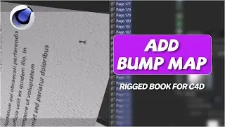 How  to add bump map to the pages?  (RB for C4D)