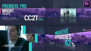 Corporate Slideshow Adobe Premiere Pro | MOGRT