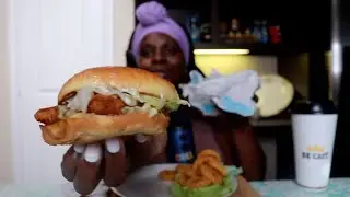 Eat Fish * Onionrings ASMR Eating Sounds