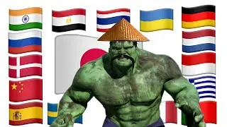 Hulk in different languages meme
