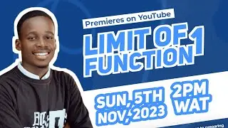 CALCULUS: CRASH COURSE ON LIMIT OF A FUNCTION || JOEL ACADEMY