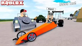 Yeni Gelen Uzun Arabayı Aldım!! Süper Hızlı - Panda ile Roblox Car Crushers 2