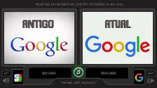 Google (Old Logo vs New Logo) Side by Side Comparison