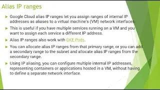 Alias IP Ranges in Google Cloud (GCP)