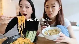 SWAPPING DIETS with my younger sister for 24 HOURS!!!