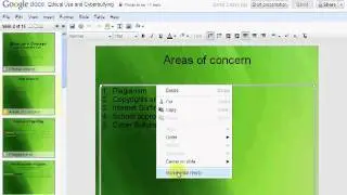 Animations on google Docs Presentation