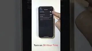 How to Change to 24 Hour/Military Time on iPhone