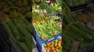 Еда на базарчиках Рима/ Италия #рим #базар #рынок #еда #итальянскаяеда #овощи