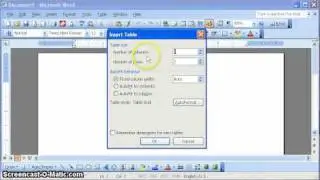 How To Create a Table in MS Word