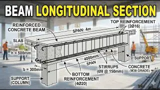 HOW TO DRAW THE LONGITUDINAL SECTION FOR A BEAM | BEGINNER TO PRO | AUTOCAD ENGLISH TUTORIALS |
