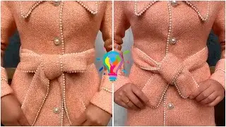 How to tie a belt on a coat. How to tie a belt on a raincoat.