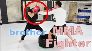 Professional MMA fighter hit his brother