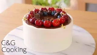フォレノワールの作り方 / アメリカンチェリーケーキ / チョコケーキ / cafe vlog お菓子作り
