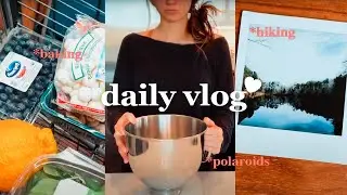 day in the life vlog | hiking with my dog, grocery shopping, baking