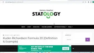 Kuder Richardson test